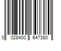 Barcode Image for UPC code 0028400647380