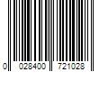 Barcode Image for UPC code 0028400721028