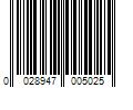 Barcode Image for UPC code 0028947005025