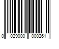 Barcode Image for UPC code 0029000000261