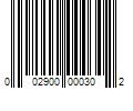 Barcode Image for UPC code 002900000302