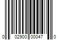 Barcode Image for UPC code 002900000470