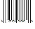 Barcode Image for UPC code 002900000609