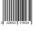 Barcode Image for UPC code 0029000019034