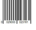 Barcode Image for UPC code 0029000023161