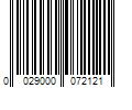 Barcode Image for UPC code 0029000072121