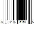 Barcode Image for UPC code 002902111105