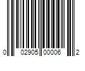 Barcode Image for UPC code 002905000062