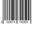 Barcode Image for UPC code 0029074742500