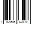 Barcode Image for UPC code 0029101670936