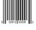 Barcode Image for UPC code 002912000062