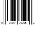 Barcode Image for UPC code 002921000053