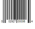 Barcode Image for UPC code 002927000064