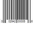 Barcode Image for UPC code 002942000056