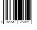 Barcode Image for UPC code 0029517222002