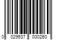 Barcode Image for UPC code 0029537000260