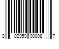 Barcode Image for UPC code 002959000087