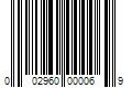 Barcode Image for UPC code 002960000069