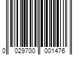 Barcode Image for UPC code 0029700001476