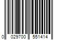 Barcode Image for UPC code 0029700551414