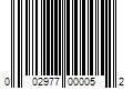 Barcode Image for UPC code 002977000052