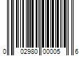 Barcode Image for UPC code 002980000056