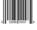 Barcode Image for UPC code 002985000075