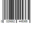 Barcode Image for UPC code 0029882445365