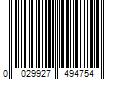 Barcode Image for UPC code 0029927494754