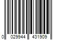 Barcode Image for UPC code 0029944431909