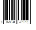 Barcode Image for UPC code 0029944431916