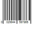 Barcode Image for UPC code 0029944597865