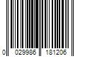 Barcode Image for UPC code 0029986181206