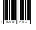 Barcode Image for UPC code 0029986200549