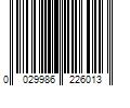 Barcode Image for UPC code 0029986226013