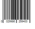 Barcode Image for UPC code 0029986259400