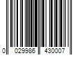 Barcode Image for UPC code 0029986430007