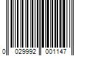 Barcode Image for UPC code 0029992001147