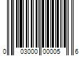 Barcode Image for UPC code 003000000056. Product Name: 