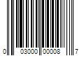 Barcode Image for UPC code 003000000087