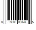 Barcode Image for UPC code 003000000285