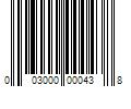 Barcode Image for UPC code 003000000438