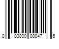 Barcode Image for UPC code 003000000476