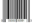 Barcode Image for UPC code 003000000513