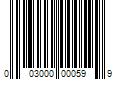 Barcode Image for UPC code 003000000599