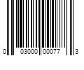 Barcode Image for UPC code 003000000773