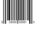 Barcode Image for UPC code 003000000810