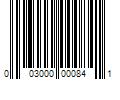 Barcode Image for UPC code 003000000841