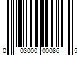 Barcode Image for UPC code 003000000865