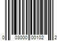 Barcode Image for UPC code 003000001022